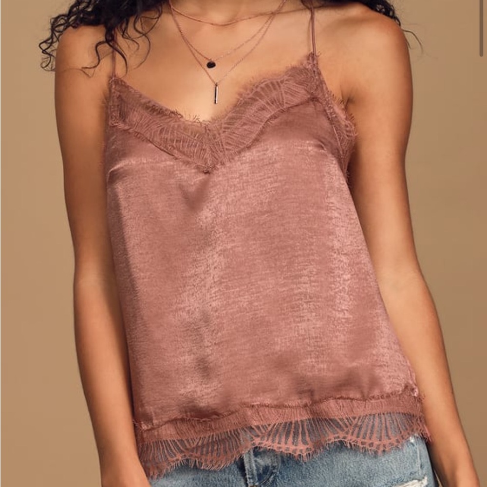 Lulus pink lace cami